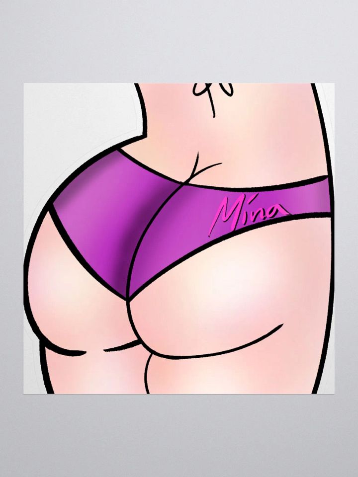 Mina's Purple Underwear Kiss Cut Stickers product image (1)