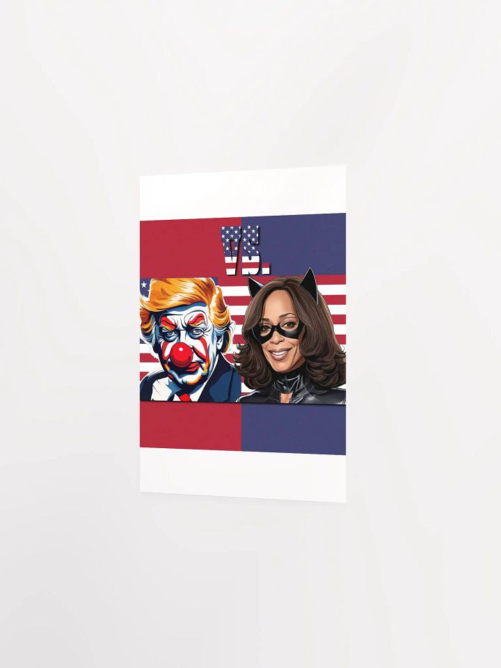 Joker Trump vs. Cat Harris: Illustrated Matte Poster product image (19)