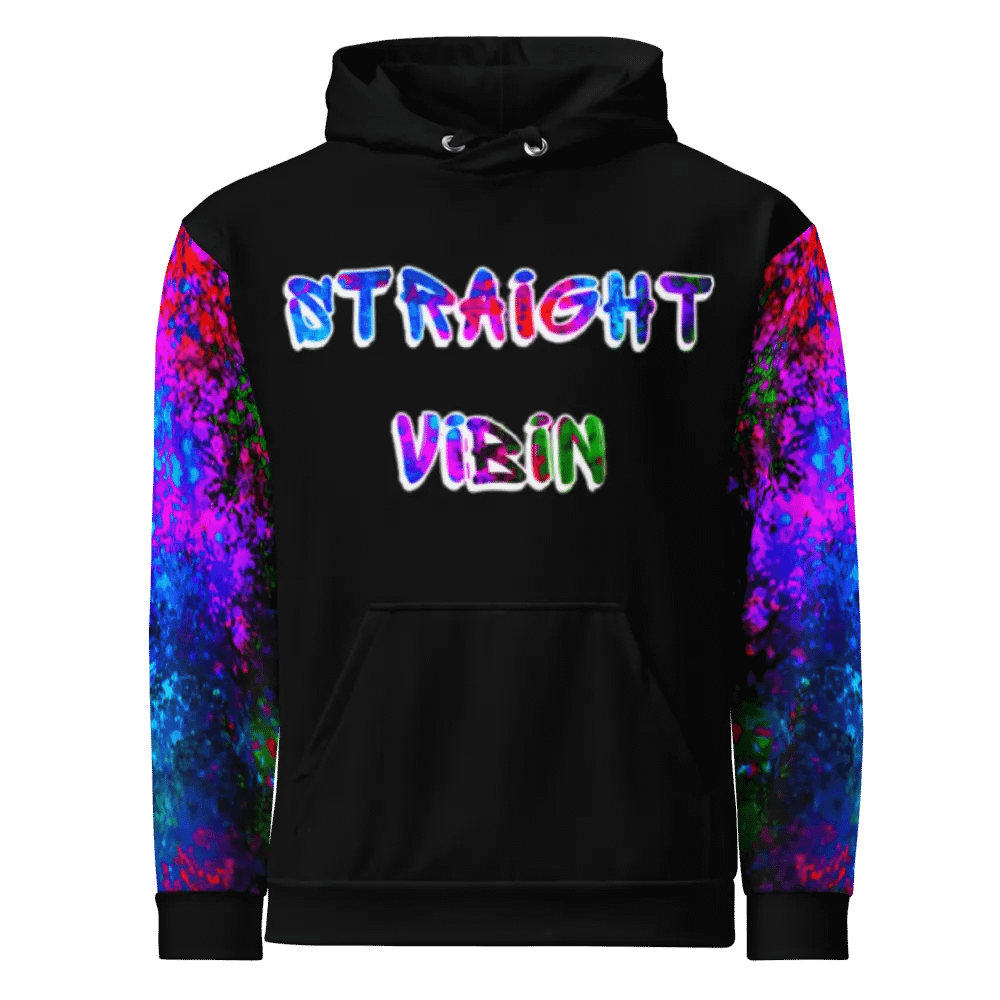 STRAIGHT VIBIN NEON COLOR FADE HOODIE product image (1)