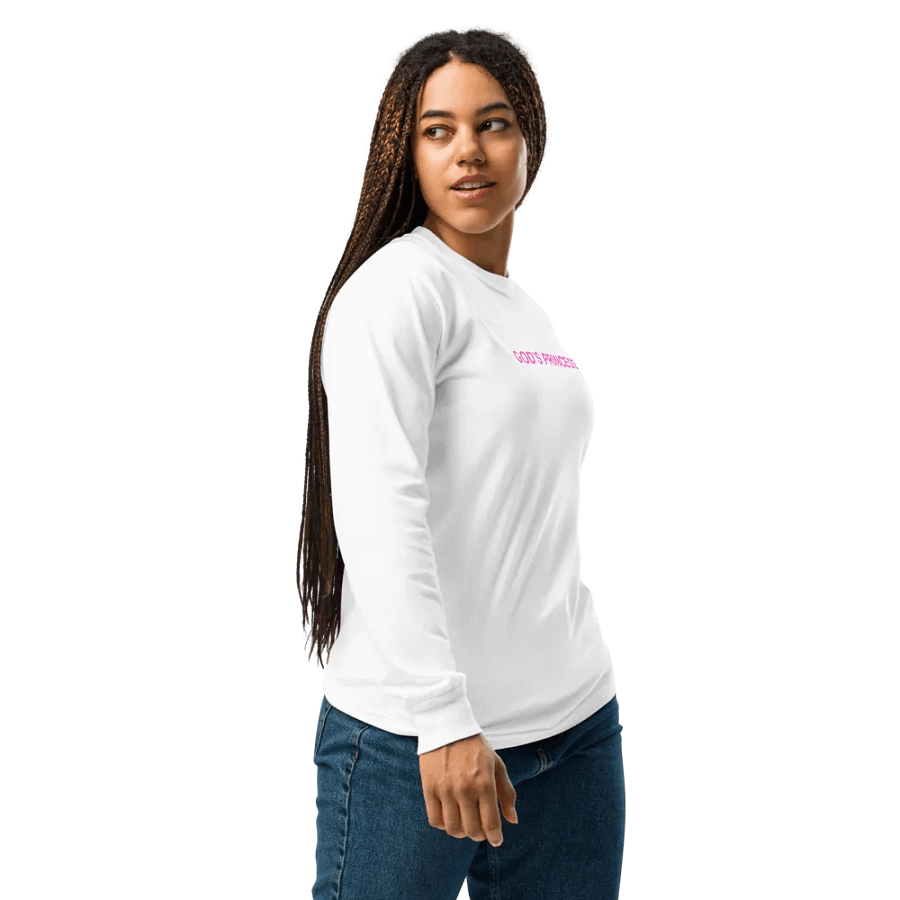 God's Princess (Pink Text) Long Sleeve product image (3)