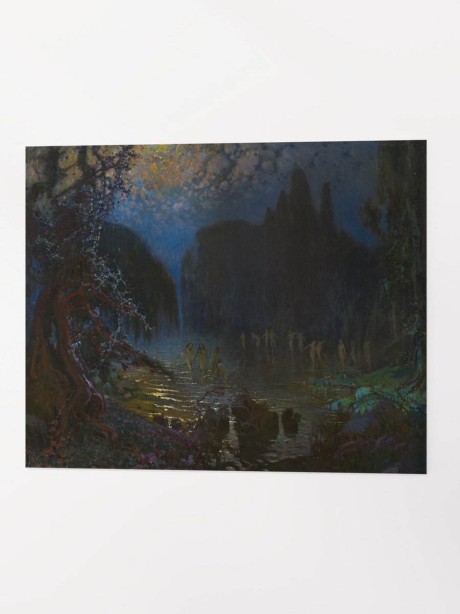 ''Nymphs Bathing'' by Antonio Muñoz Degrain Poster product image (3)
