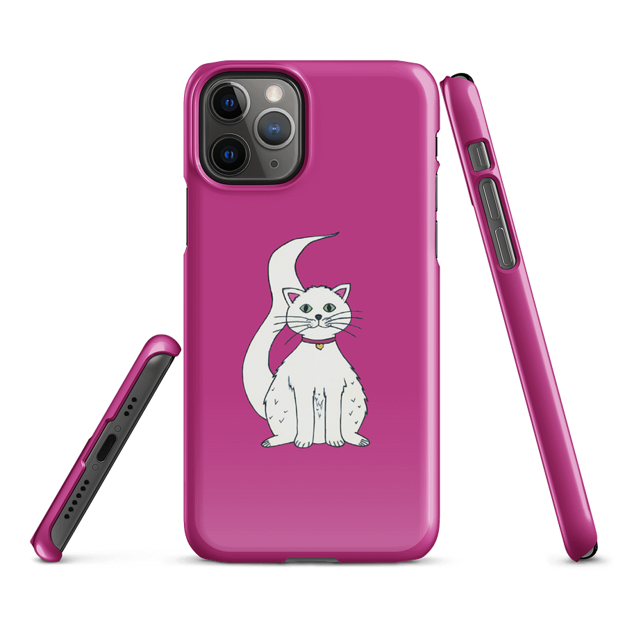 White Cat (art by Dina R.) acrylic painting picture II. - Snap Case for iPhone product image (2)