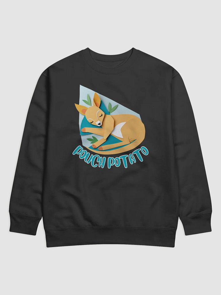 Pouch Potato Funny Cute Sleepy Kangaroo Sweatshirt product image (1)