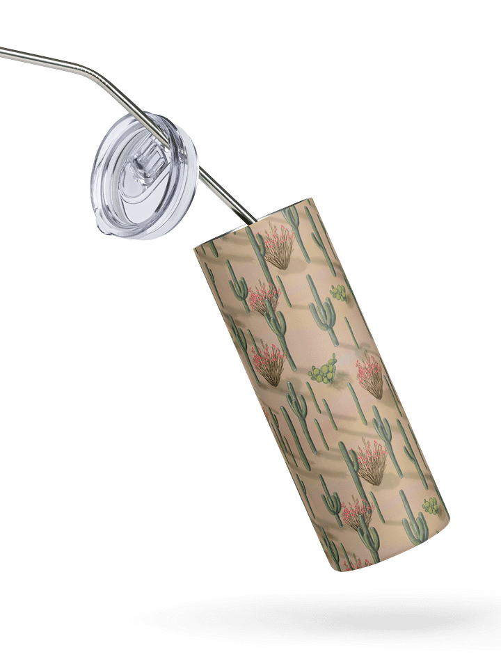 Saguaros of the Sonoran Desert Stainless Steel Tumbler with Straw product image (2)