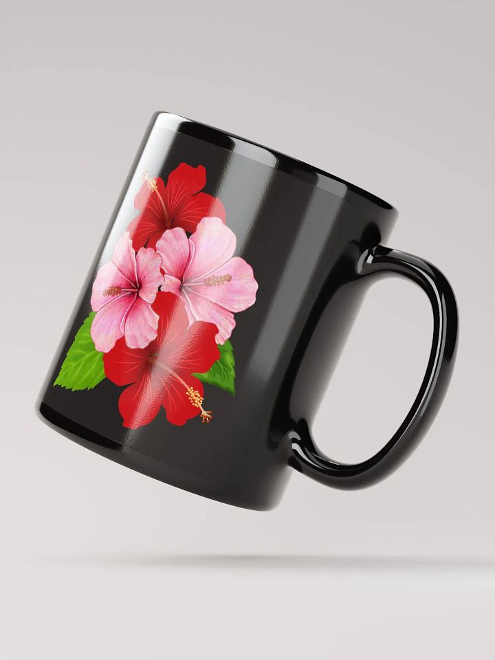Vibrant Blossom Black Mug product image (4)