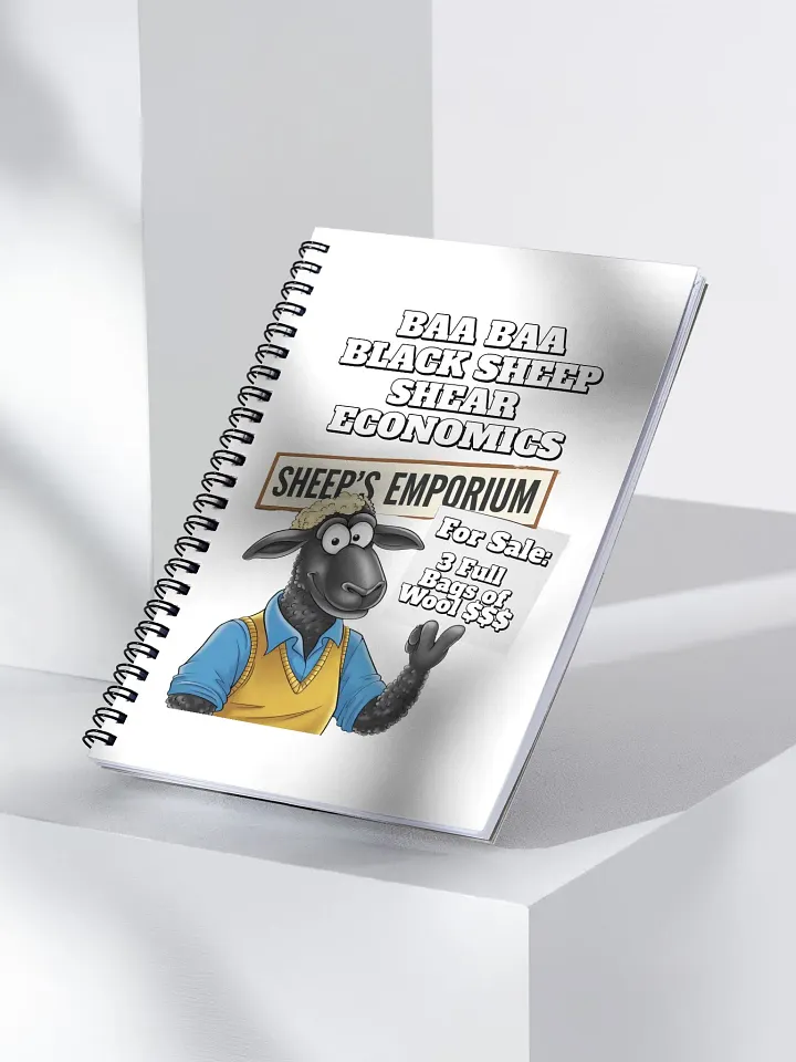 Baa Baa Black Sheep - The Entrepreneur - Funny Spiral Notebook product image (2)