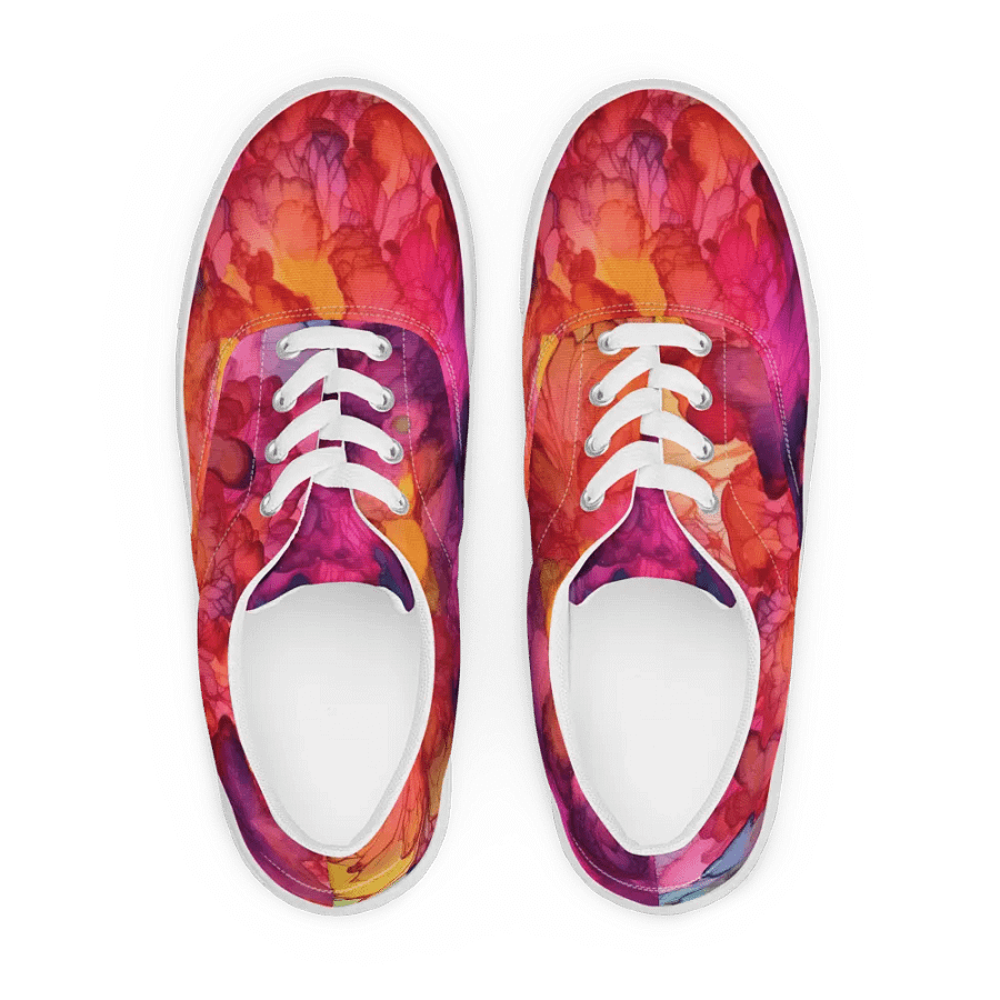Red Jazz Lace Up Canvas Shoes product image (11)