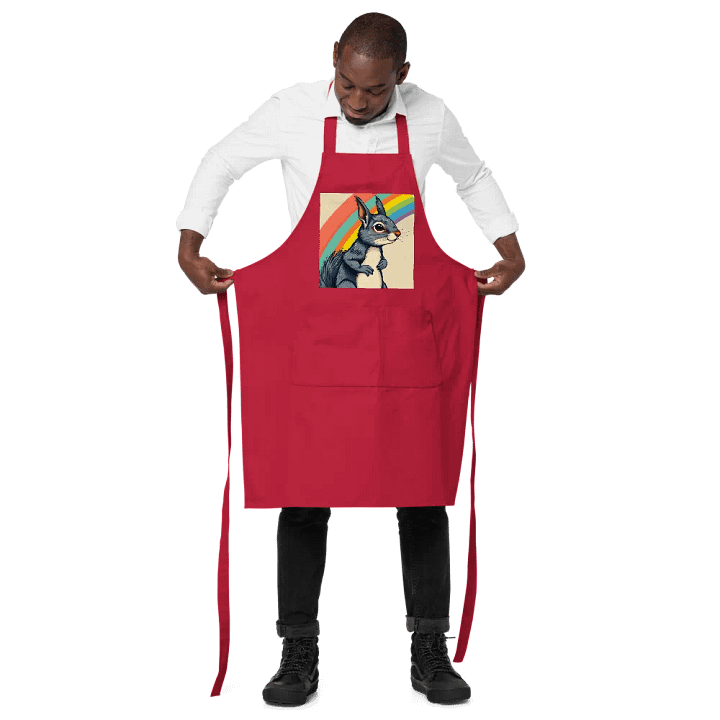 Rainbow Squirrel Organic Apron product image (2)