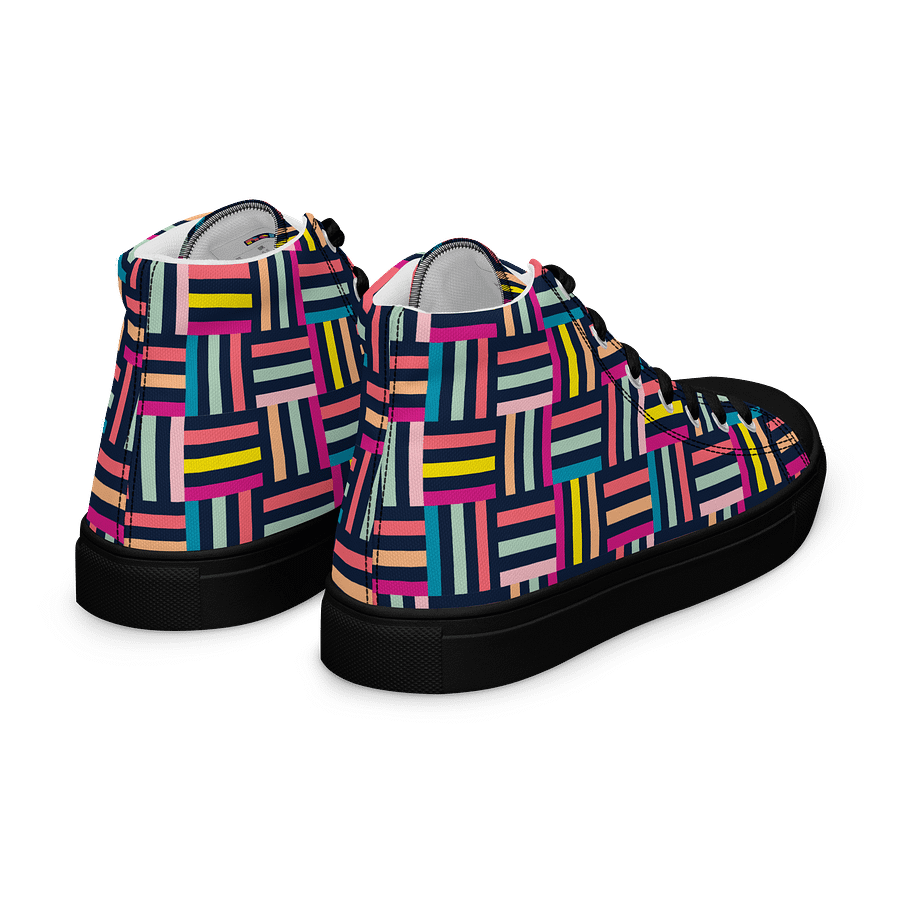 Retro Woven Women's High Tops Canvas Shoes product image (10)