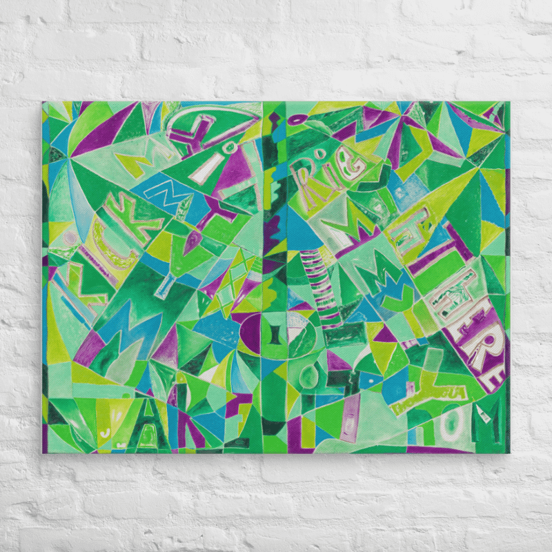 Kick It/Right There on Canvas (30" x 40") product image (2)