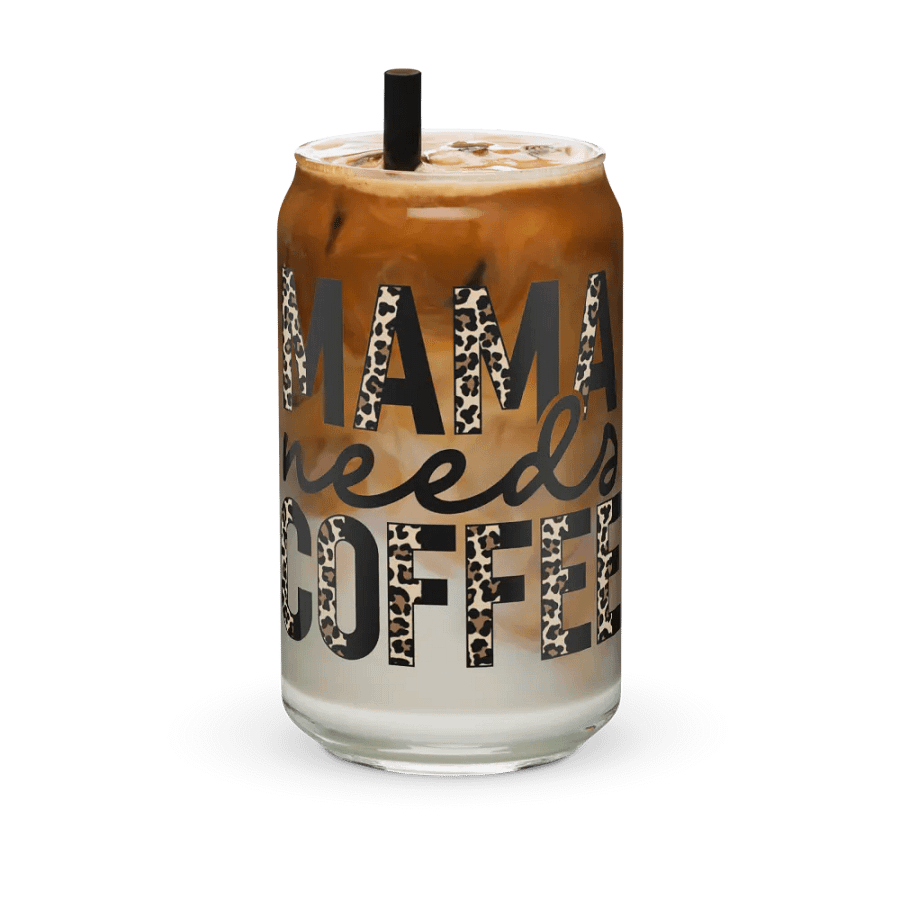 Leopard Print Mama Can-Shaped Glass product image (12)