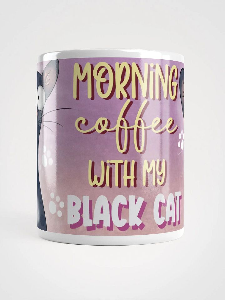 Morning Coffee with My Black Cat Mug product image (2)