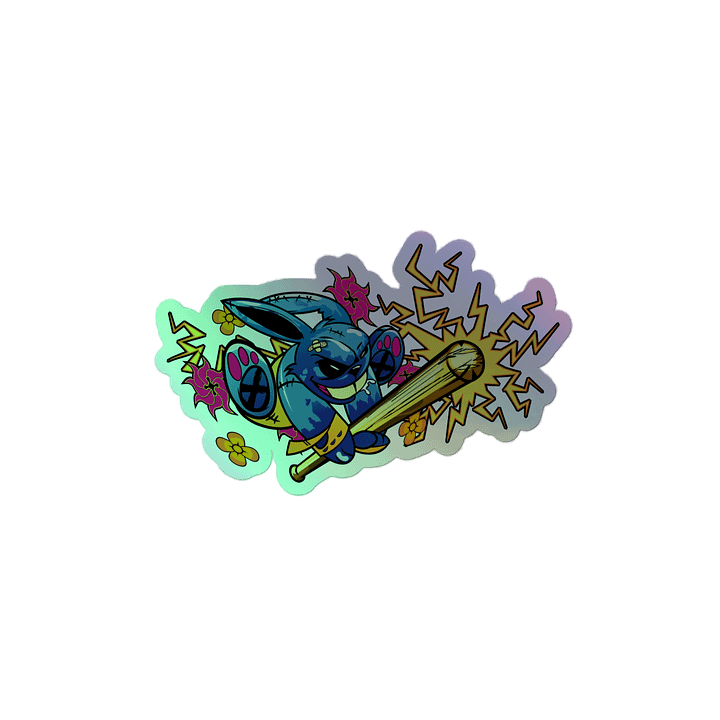 Hare Havok Figure Sticker Holographic product image (2)