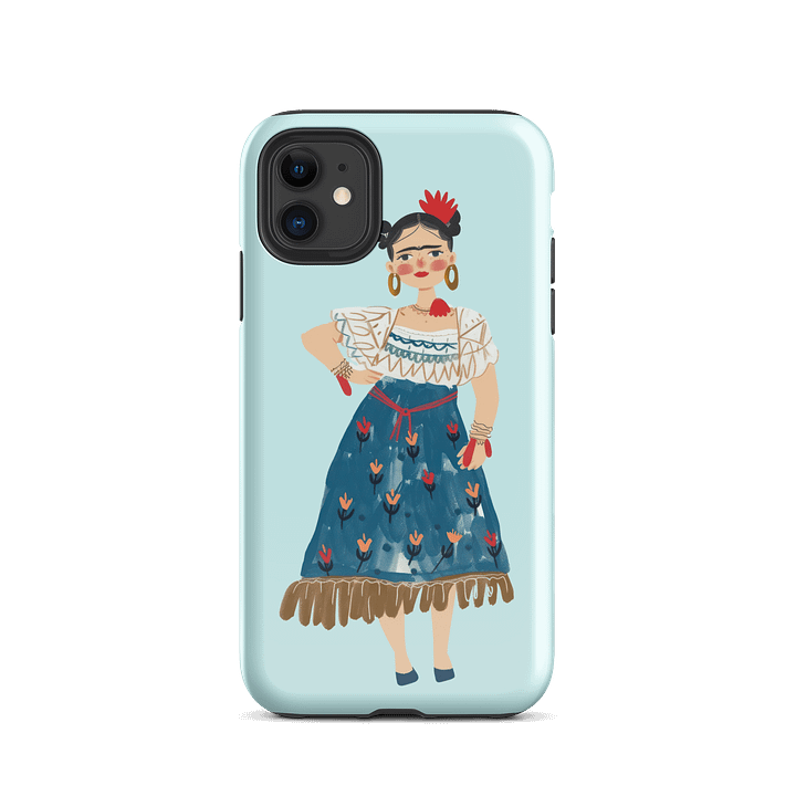 Frida Kahlo-Inspired iPhone® Tough Case | Folk Art Illustration product image (55)