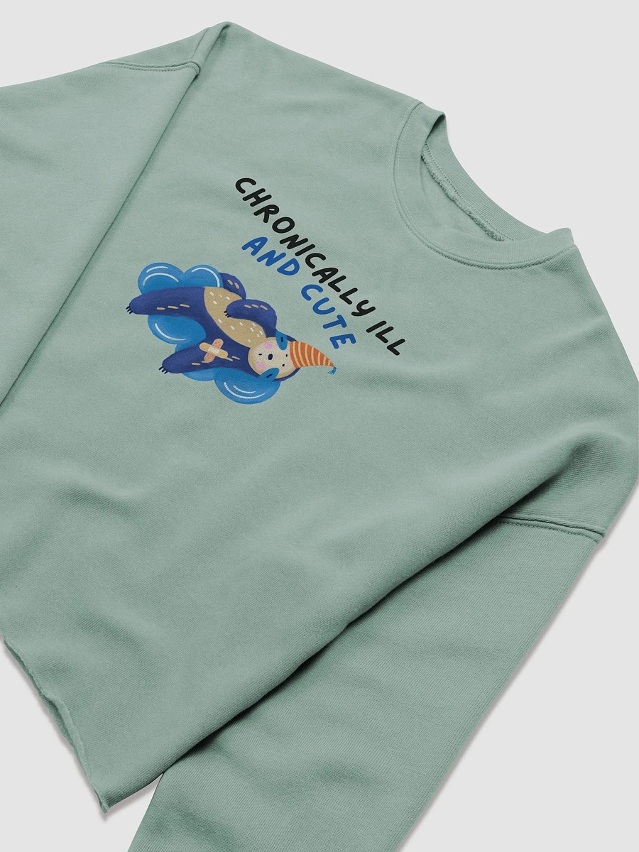 Chronically ill & Cute Cropped Sweatshirt product image (5)