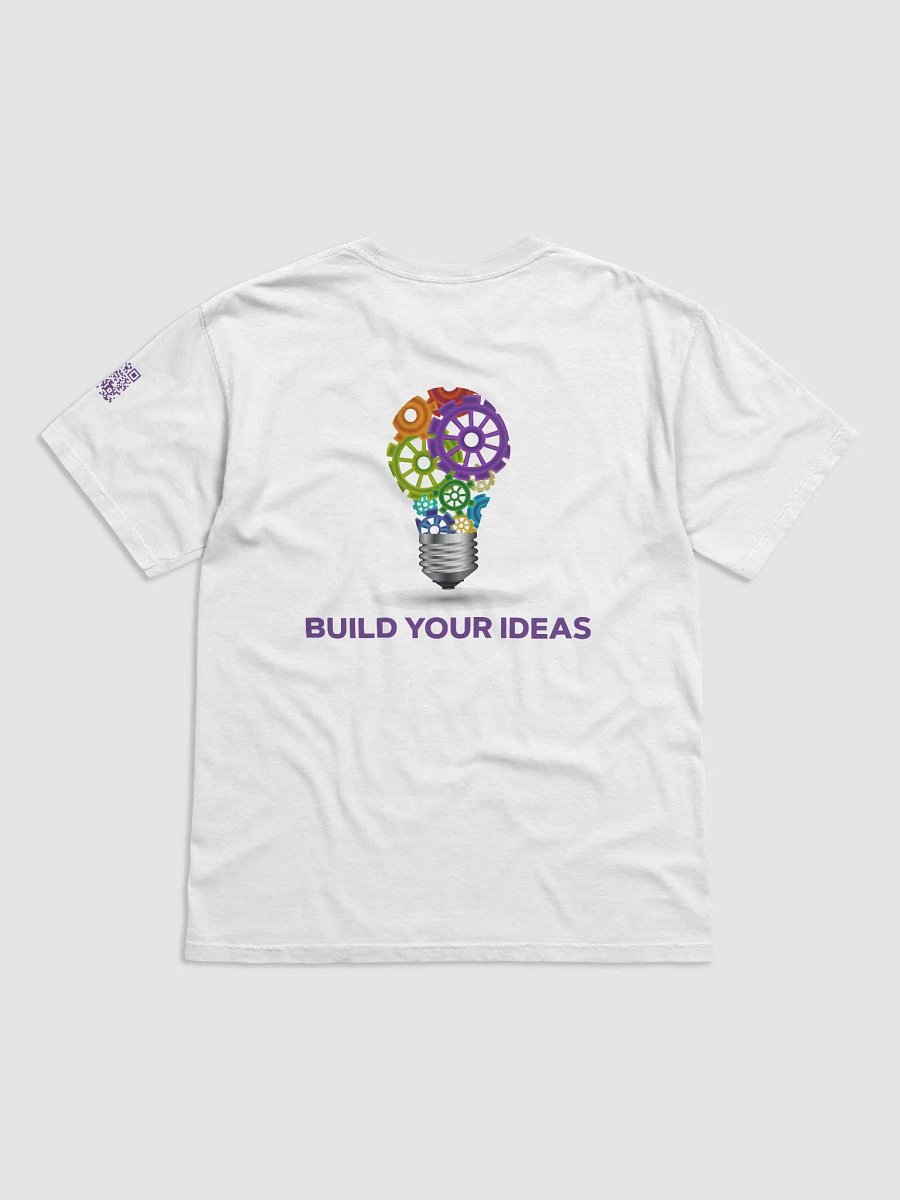 Build Your Ideas T-Shirt Crisp White With Purple product image (2)