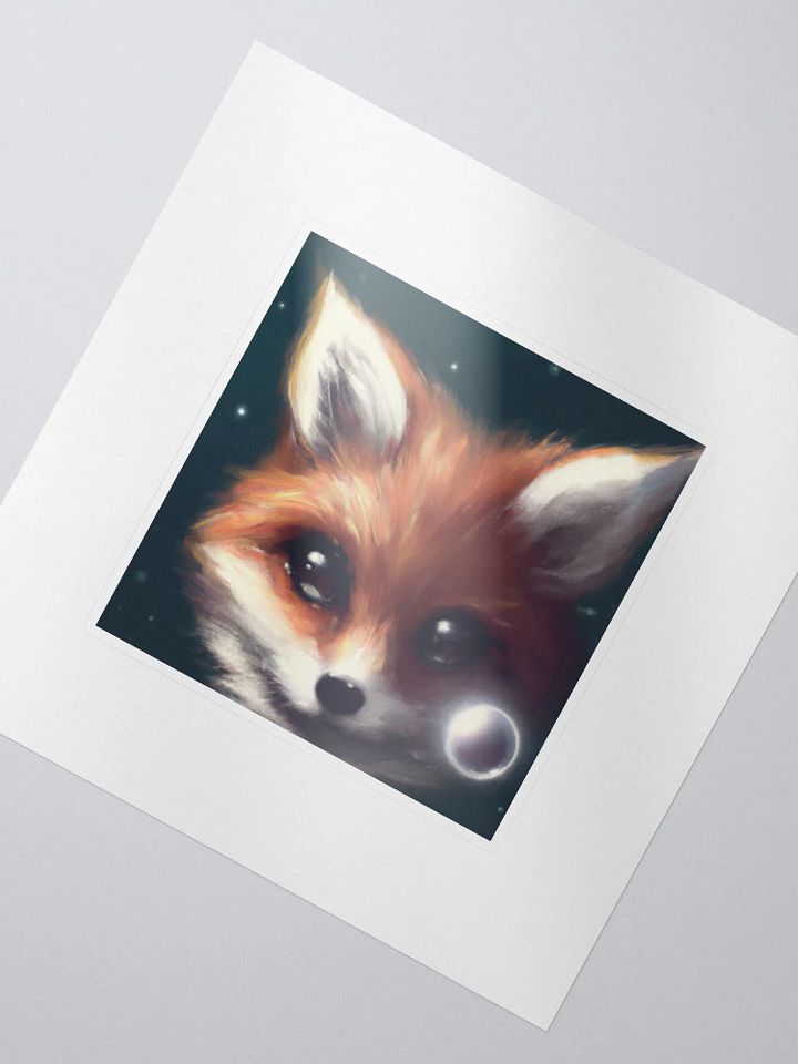 Cute Galactic Fox Delta Sticker product image (2)