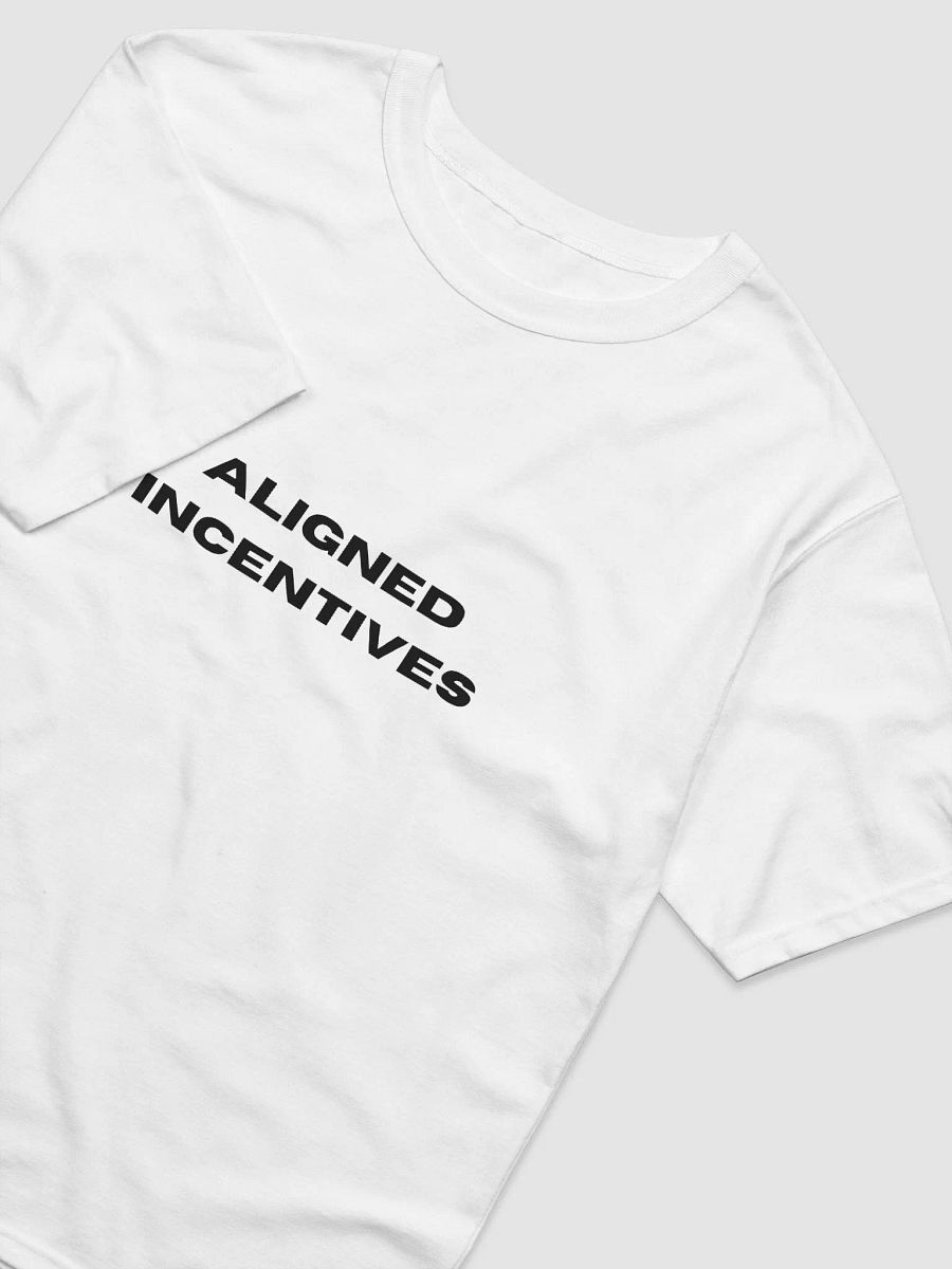 Aligned Incentives Typography SS Tee - White product image (4)