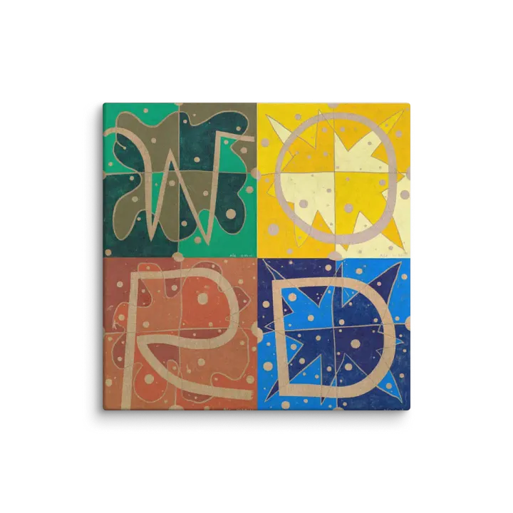 W+O+R+D on Canvas (36" x 36") product image (1)