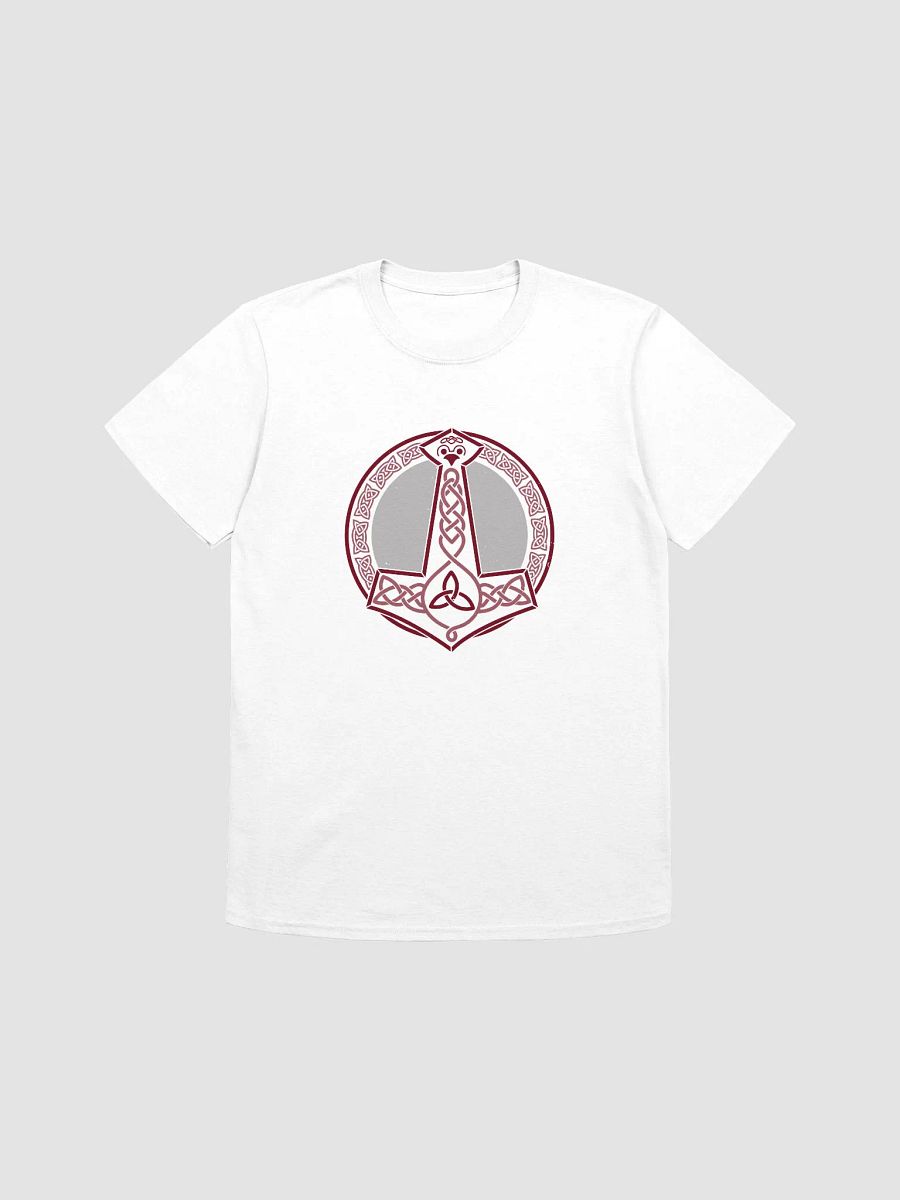 Burgundy Thor's Hammer Unisex T-shirt product image (2)