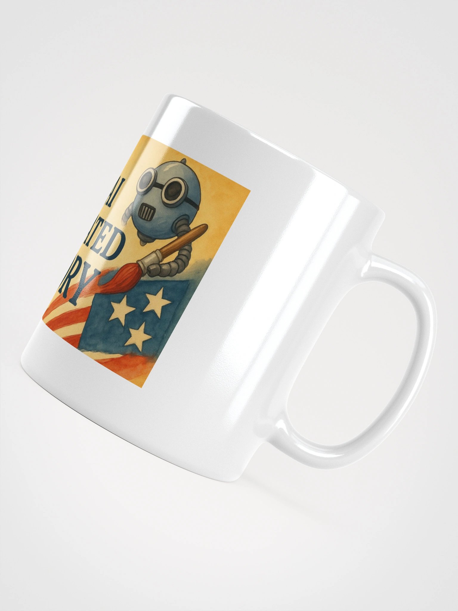The AI Illustrated History Mug – Vintage Retro Robot product image (10)