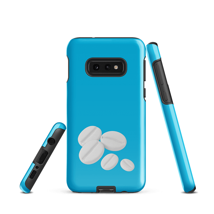 Cyan They Are Coffee Beans I Swear! White Coffee Beans Samsung® Tough Case product image (3)