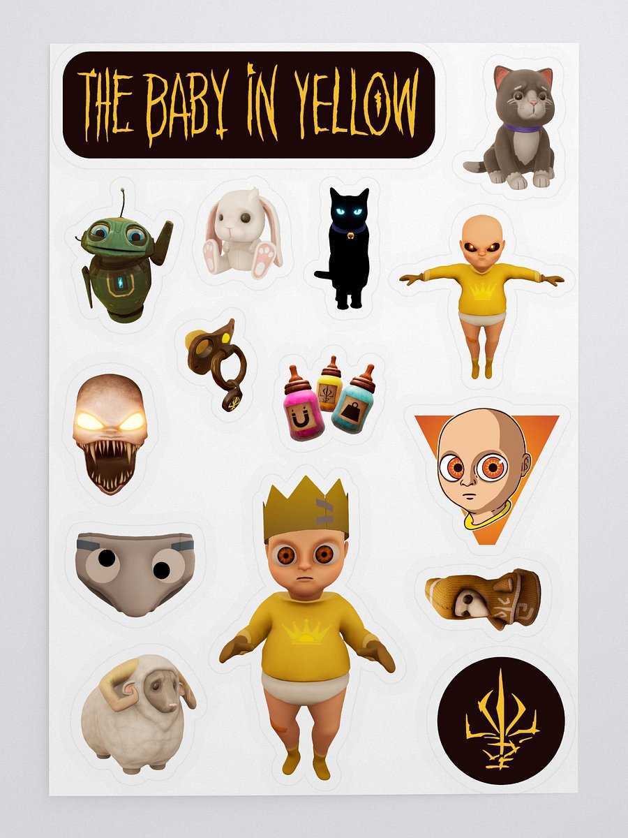 The Baby in Yellow Sticker Pack TeamTerrible