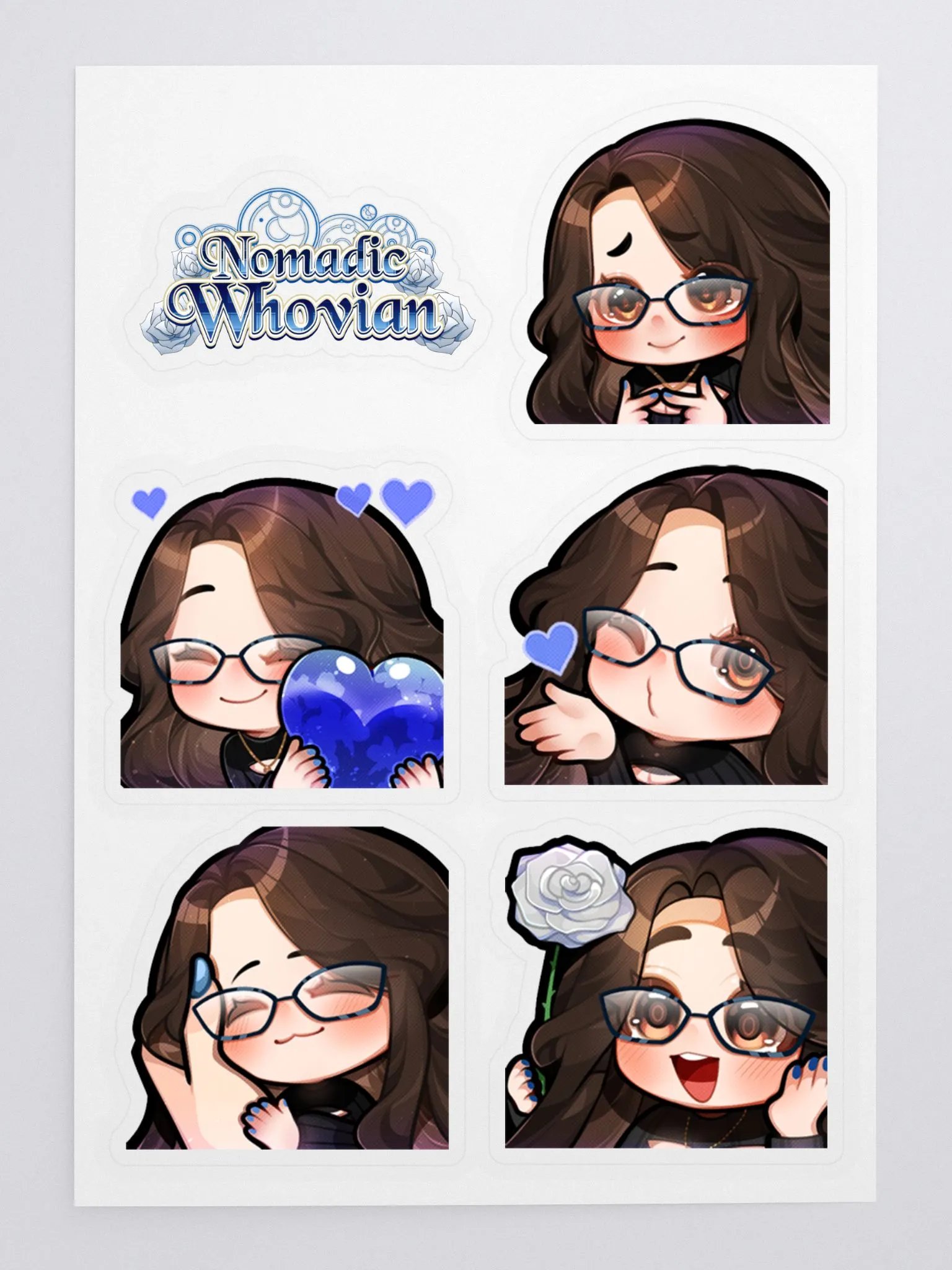 Whovie Emote Sticker Sheet 2 product image (3)