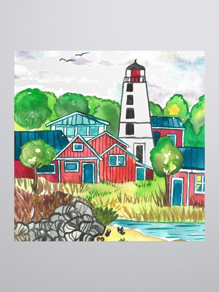 Fishing Village Sticker product image (1)