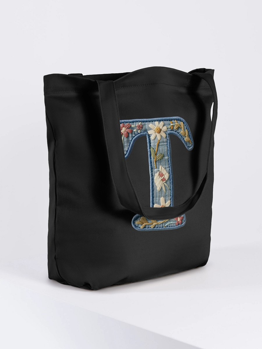 T is for Timeless – Floral Embroidered Tote product image (8)