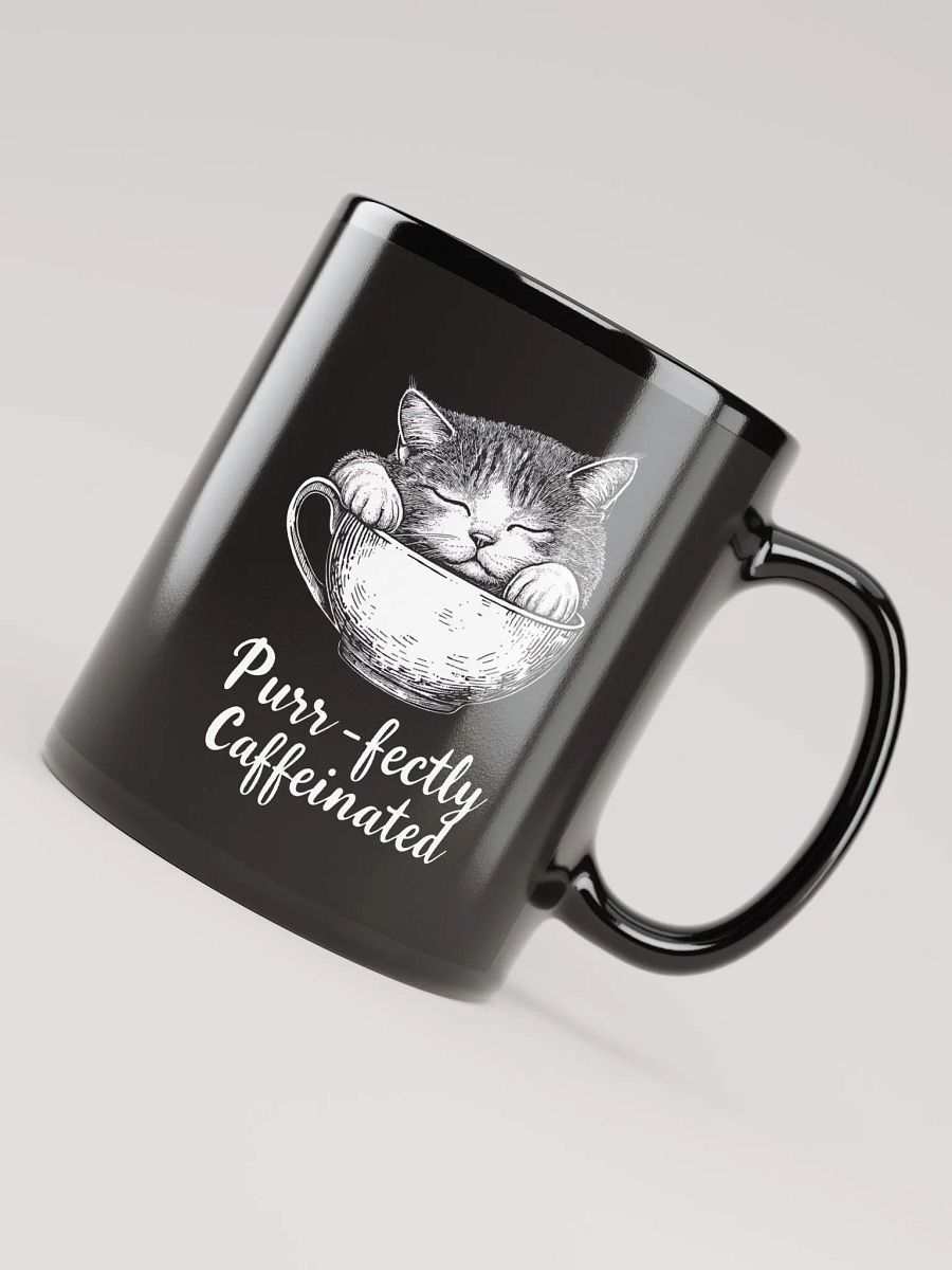 Purr-fectly Caffeinated Cat Lover Coffee Humor product image (8)