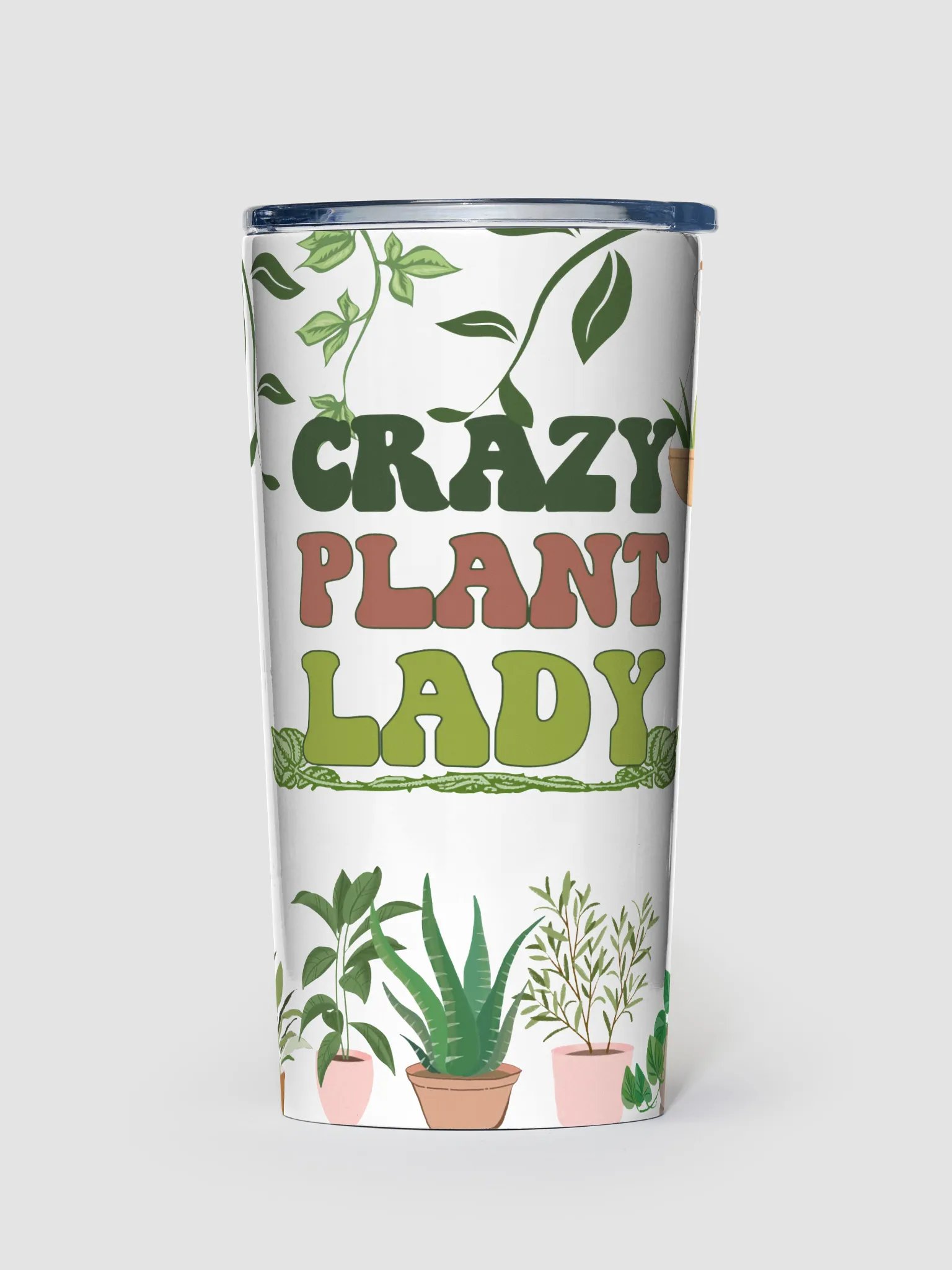 Crazy Plant Lady 20oz Stainless Steel Tumbler! product image (1)