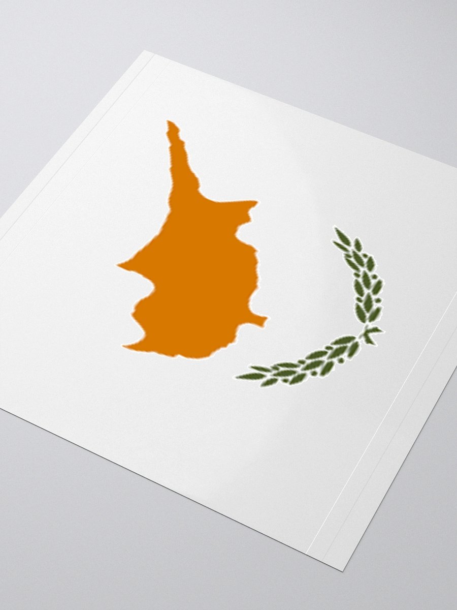 Cyprus Flag Sticker | Copper Island Design | Durable Vinyl | 3 Sizes product image (8)