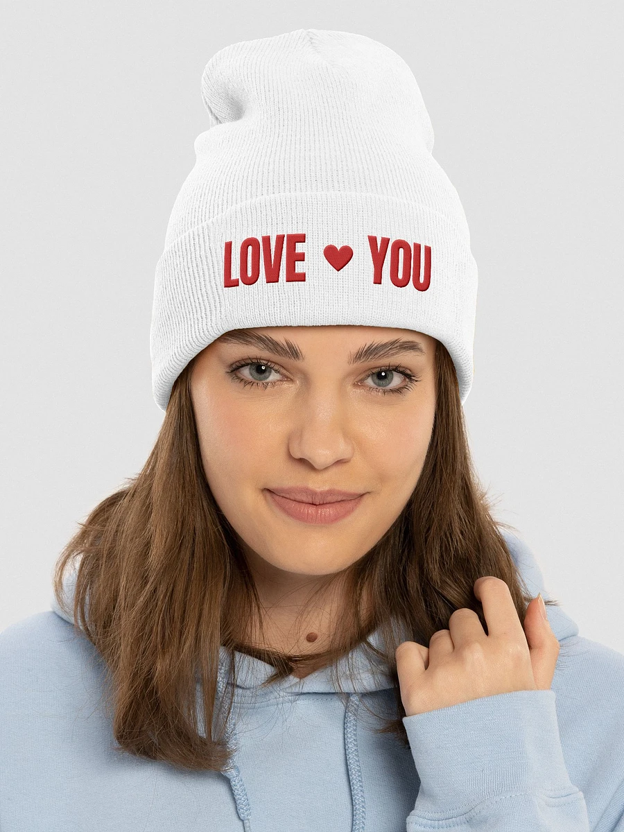 Love You Red Beanie product image (3)