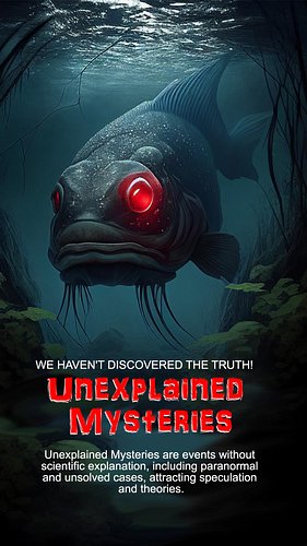 UNEXPLAINED MYSTERIES
We Haven't Discovered The Truth!
