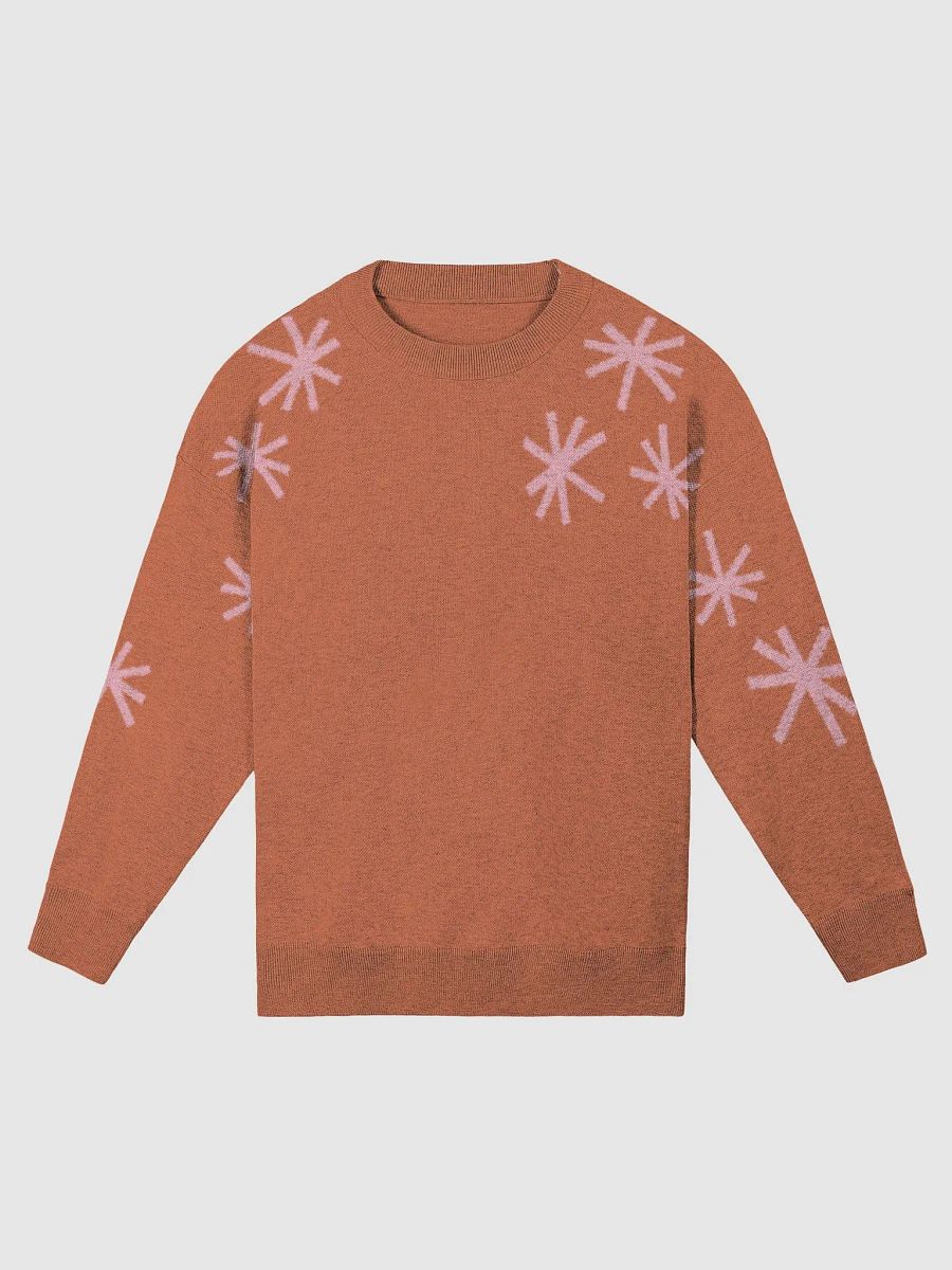Burnt Orange Pink Sparkles Knitted Sweater - Relaxed fit product image (2)