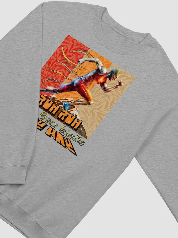 Run Run Miles Over Limits Male Running Energetic Crewneck product image (2)