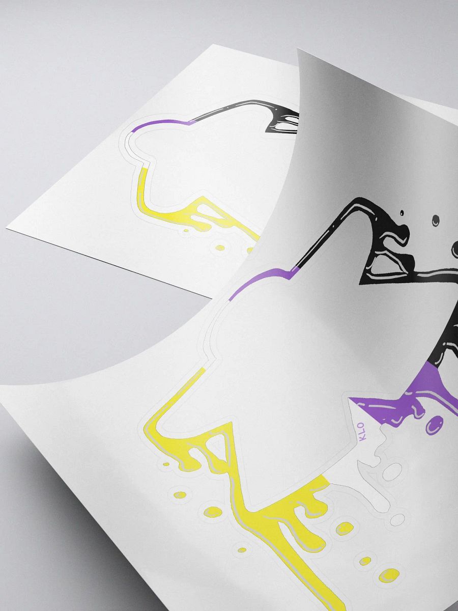 Drippy Non-Binary Pride Sticker product image (4)