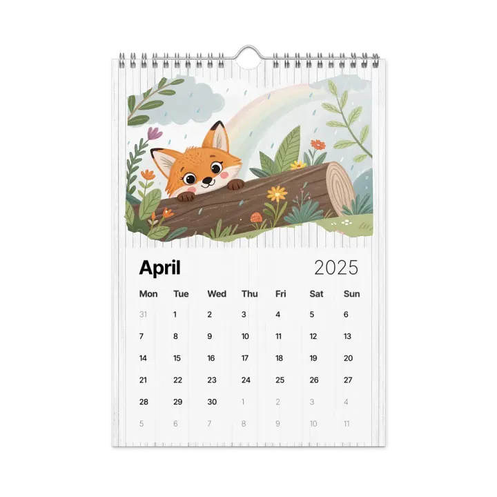 ADORABLE ANIMALS WALL CALENDAR 2025 product image (1)