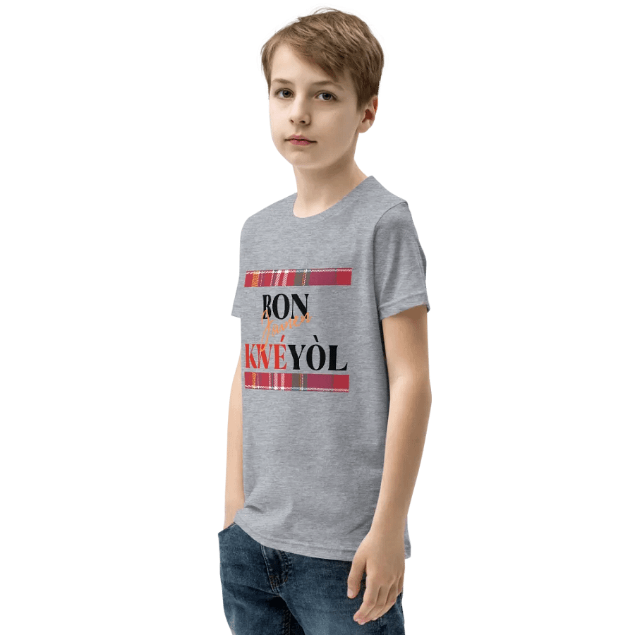 Kwéyòl Madras Youth T-Shirt product image (7)