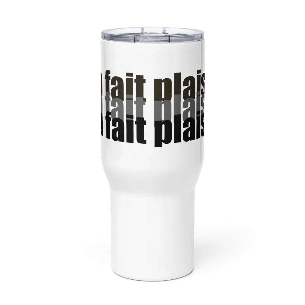 ''Ça fait plaisir'' Tasse de voyage avec poignée product image (2)