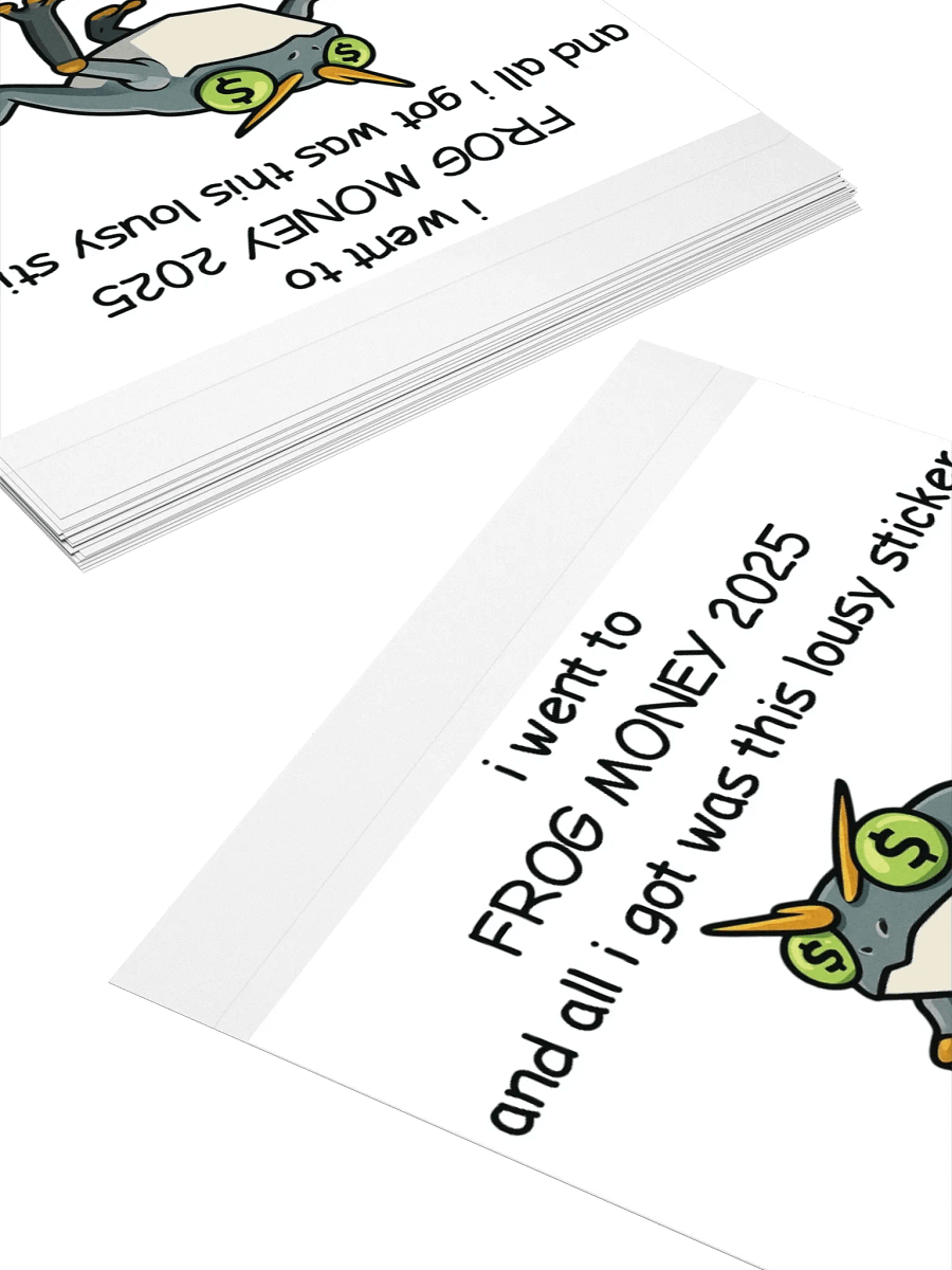 FROGMONEY2025 lousy sticker product image (8)