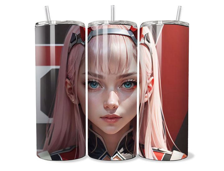 Zero Two - Darling in the Franxx Tumbler - 20oz Stainless Steel product image (1)