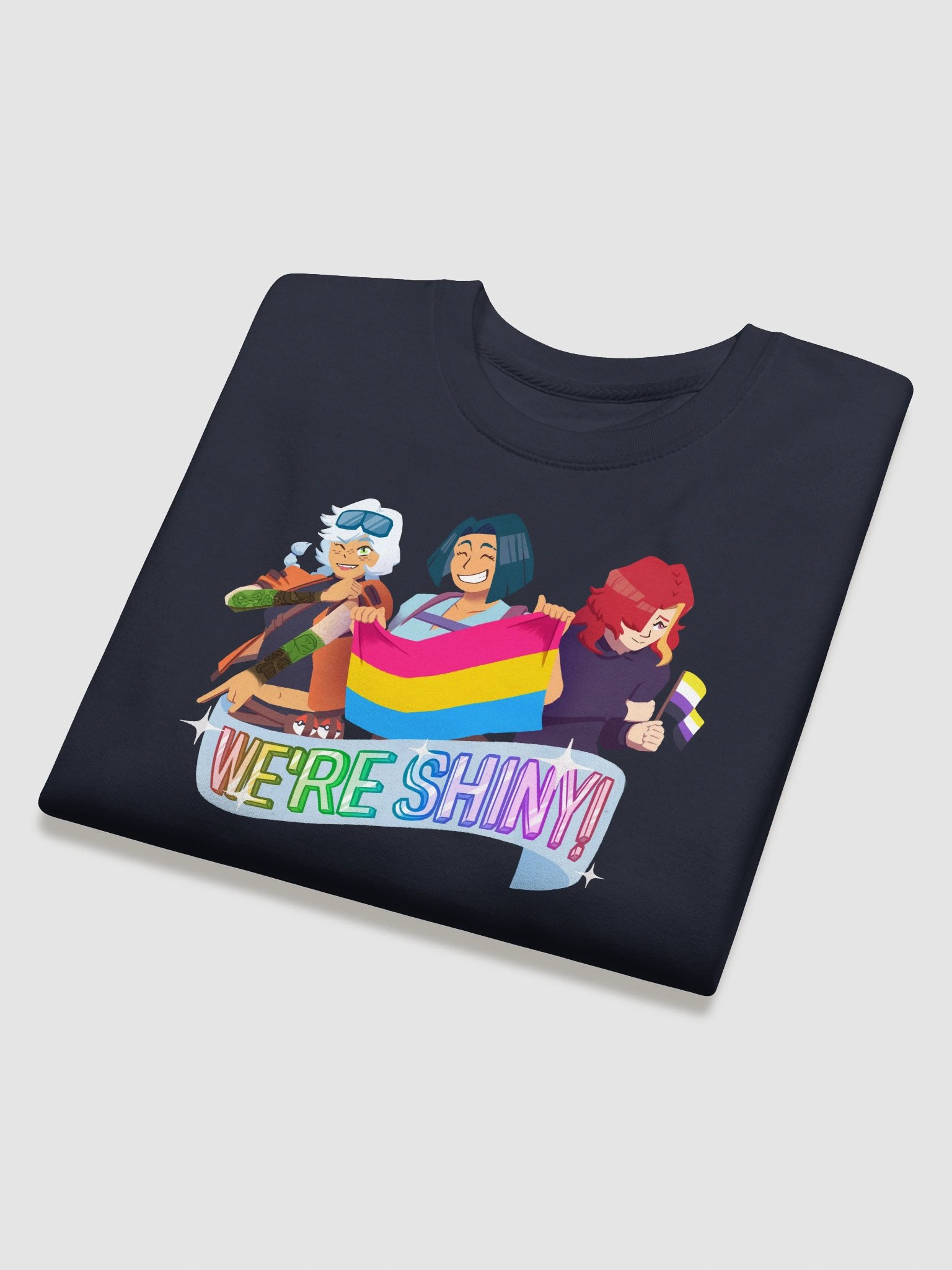 "We're Shiny!" - Pride 2025 Sweatshirt product image (4)
