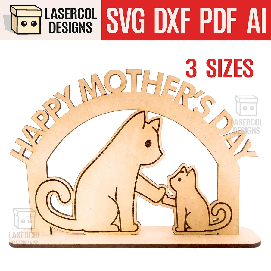 Mother's Day Gift Plaque Bundle (Set 1-2-3-4) - Laser Cut Files product image (4)