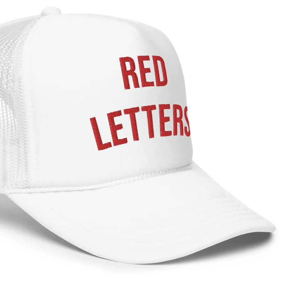 Red Letters White Hat product image (5)