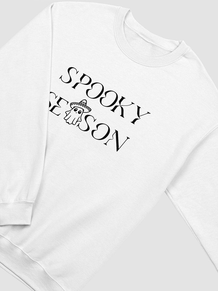 Spooky Season Sombrero Ghost Monochrome Classic Crewneck Sweatshirt product image (2)
