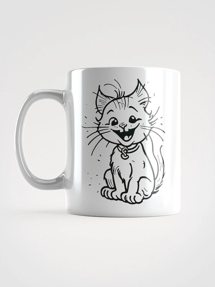 Playful Cartoon Cat Outline Mug product image (17)