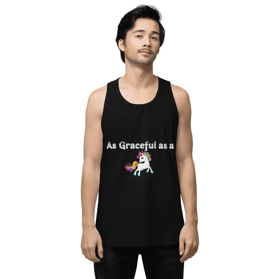 As Graceful as a Unicorn Tank product image (1)