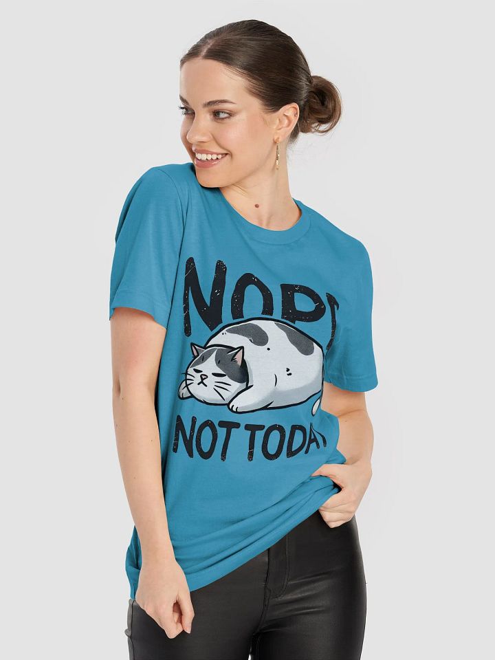 Nope, Not Today - Lazy Cat T-Shirt product image (2)